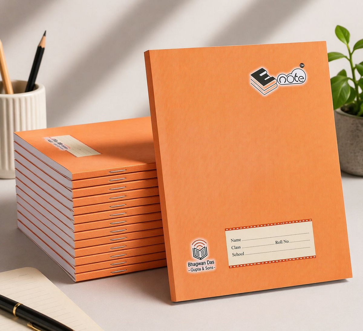 E-Note Jumbo Size Ruled Notebook | Premium Single Line Notebook for School, College & Office